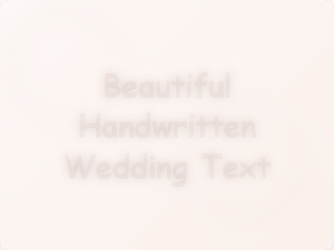 Beautiful Handwritten Wedding Text Font